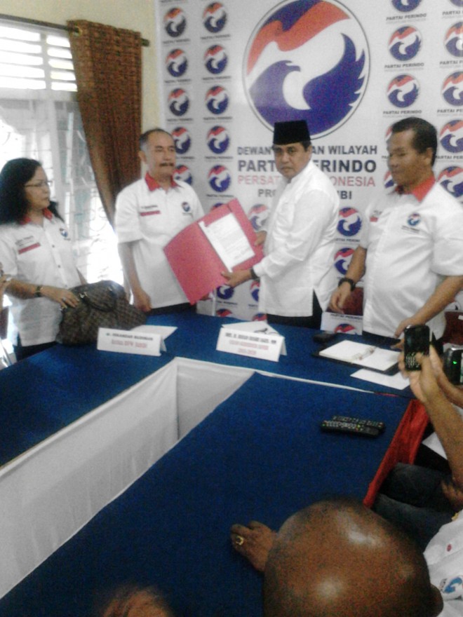 Partai Perindo resmi mendukung HBA pada pilgub mendatang.
